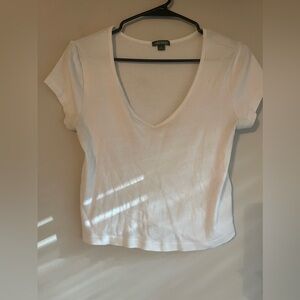 Wild fable white crop top